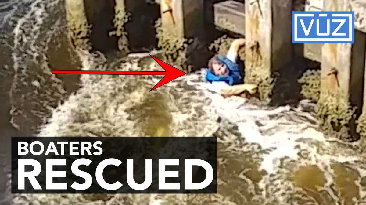 Dramatic video shows boating accident aftermath, rescue