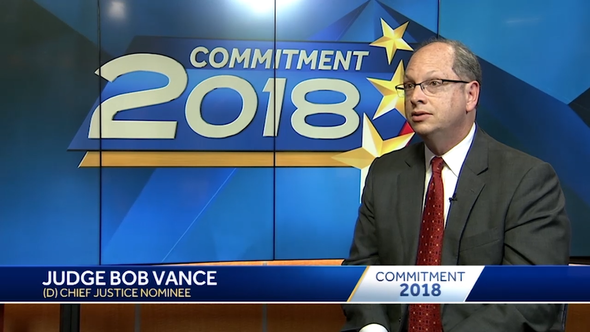 Commitment 2018 Bob Vance, Democratic nominee for Alabama Chief Justice