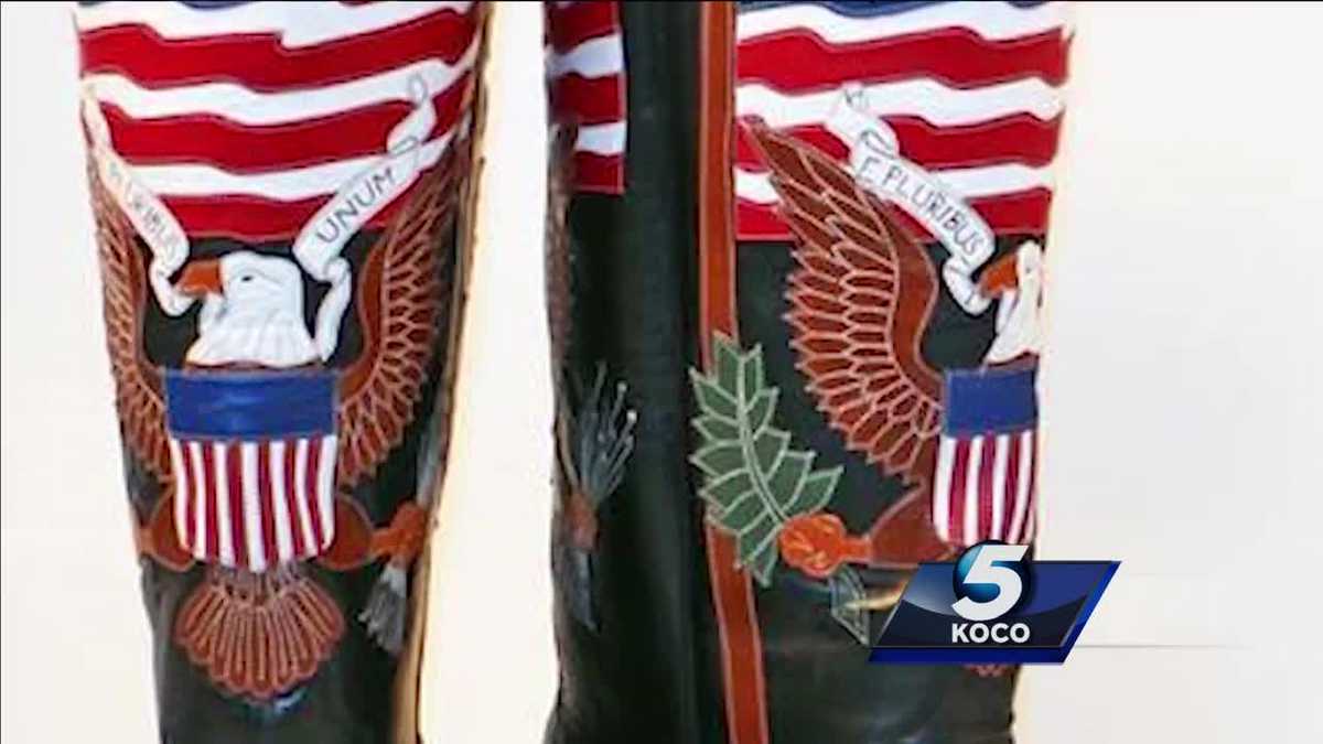 Guthrie woman makes custom boots for Arnold Schwarzenegger