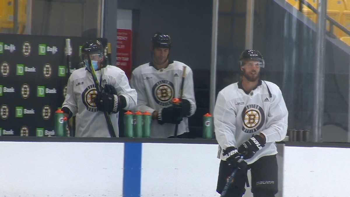 Bruins back on ice in Boston for training camp ahead of restart