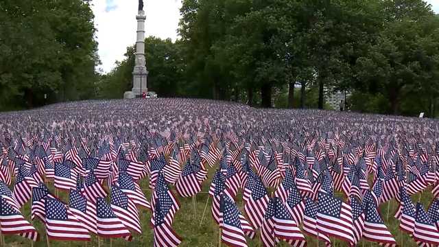 Breathtaking display of American flags on Boston Common for Memorial Day - Vimarsana News
