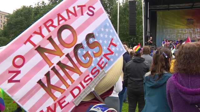 No Kings' rallies protesting Trump in Boston, nationwide