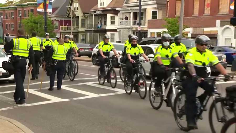 Man arrested for allegedly stealing police bike during Boston Marathon