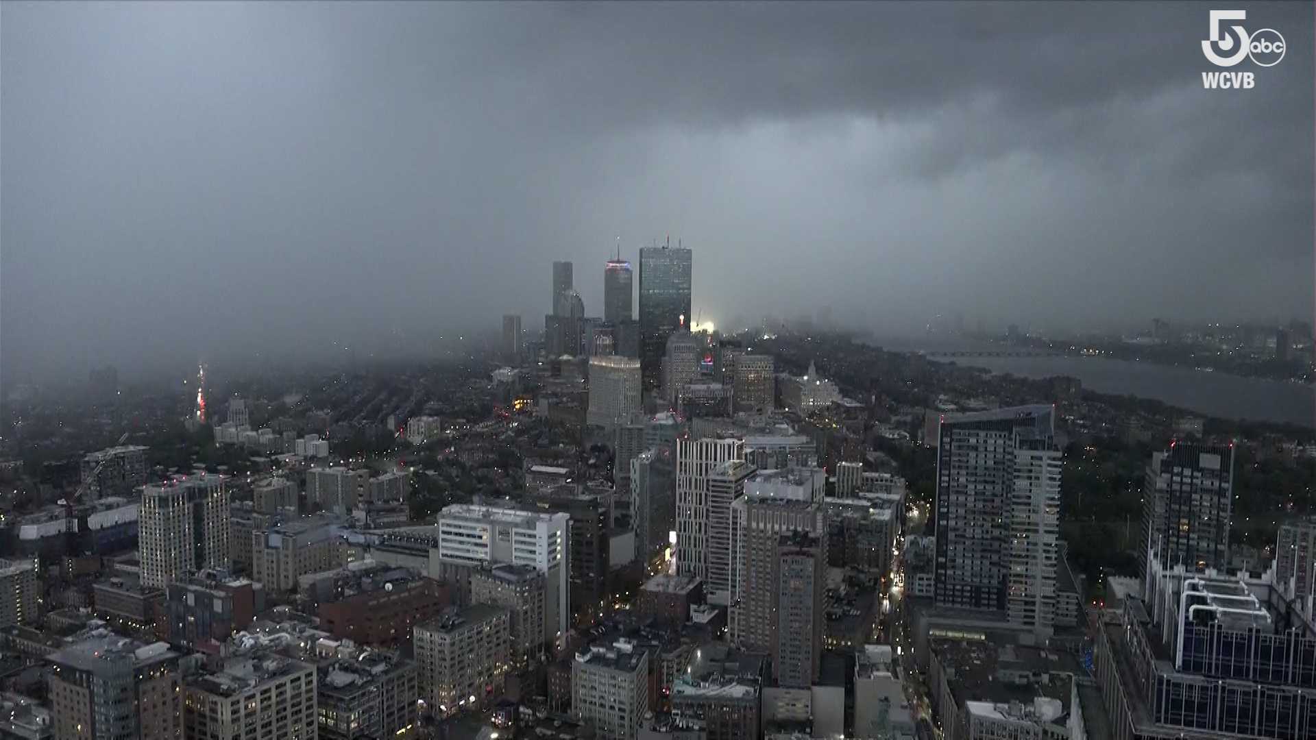 Timelapse Shows Severe Thunderstorms Move Through Boston