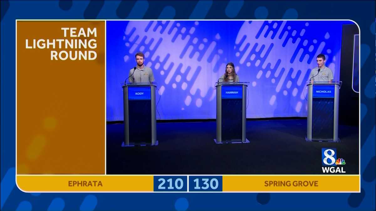 WGAL 8 Brain Busters 2022, episode 9: Ephrata v Spring Grove