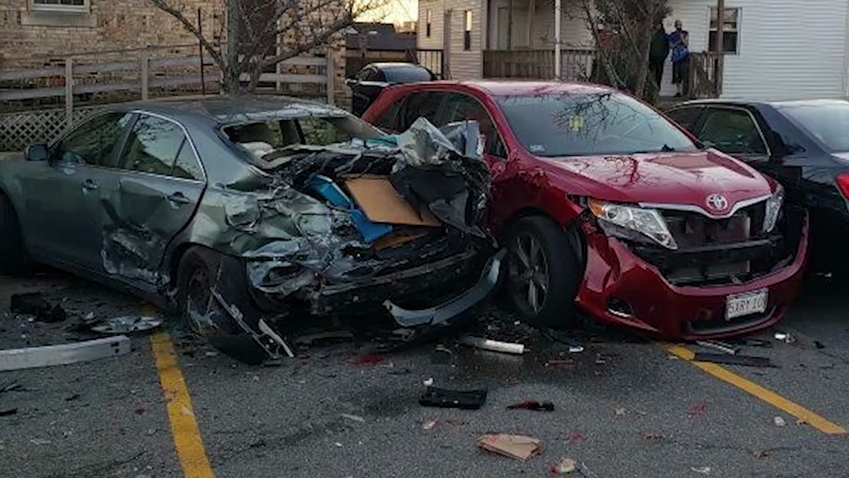 Drunken driver crashes into several cars in parking lot, police say