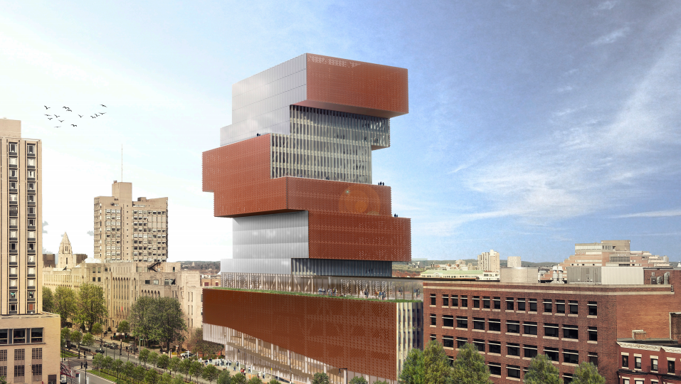 Boston University plans unique building shaped like 'stack of books