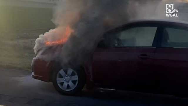 Vehicle catches fire along Route 222 in Lancaster County, Pa. - Vimarsana News