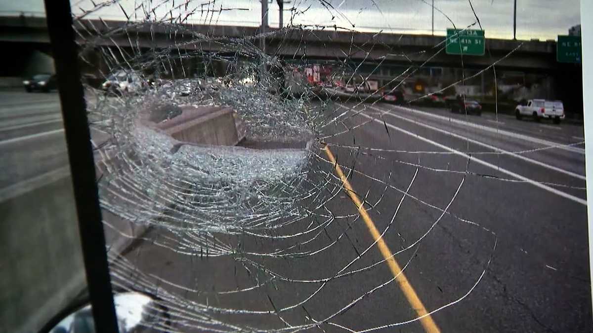 Washington bus driver hailed as hero after being struck by metal