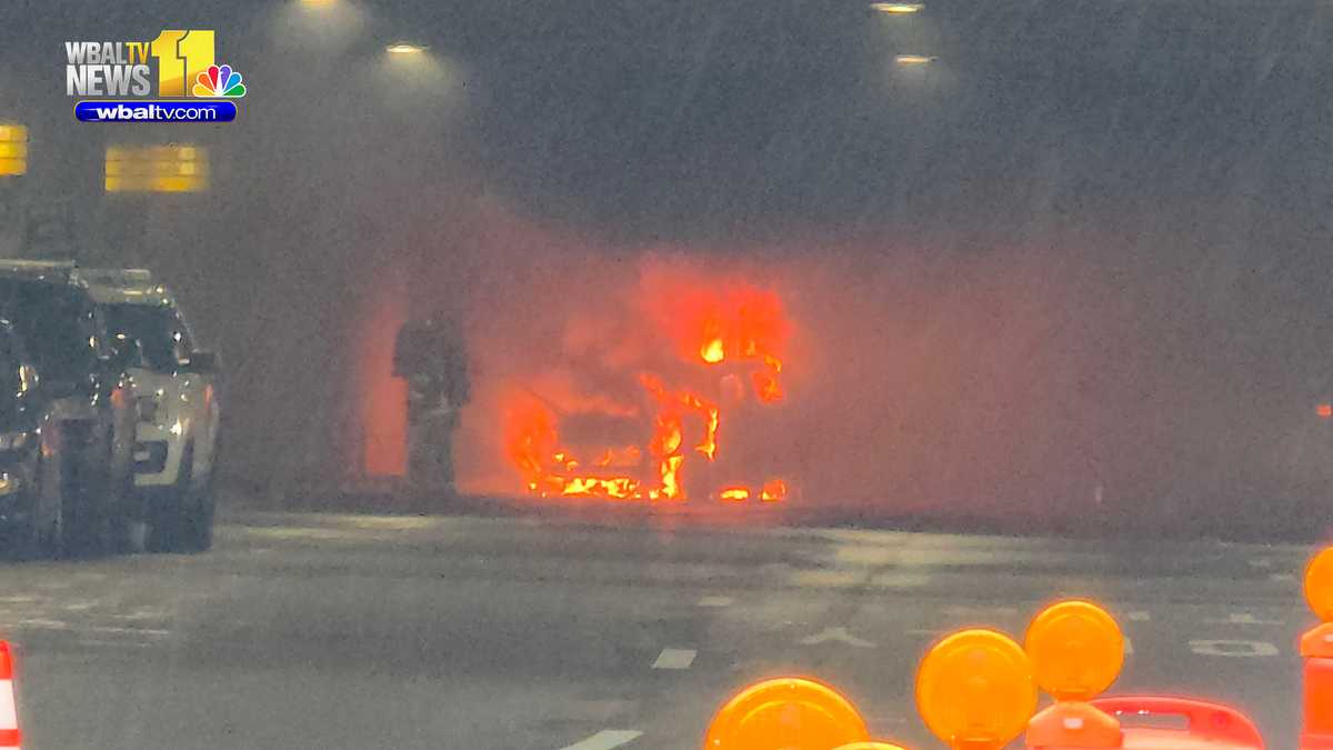 Smoke billows from vehicle fire at BWI-Marshall Airport