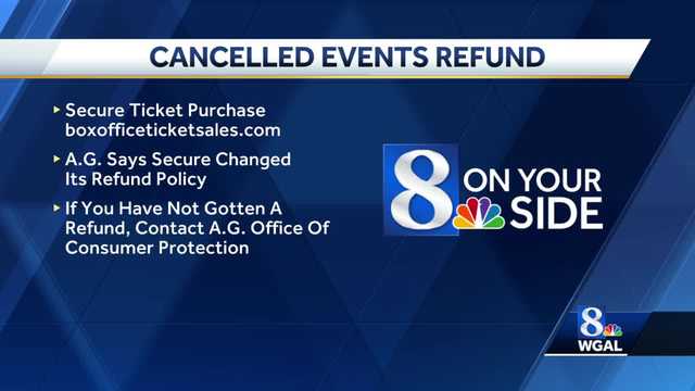 Pa. reaches settlement with ticket reseller to offer refunds for cancelled events - Vimarsana News