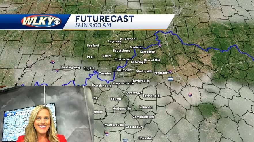 More clouds and a bit more humidity