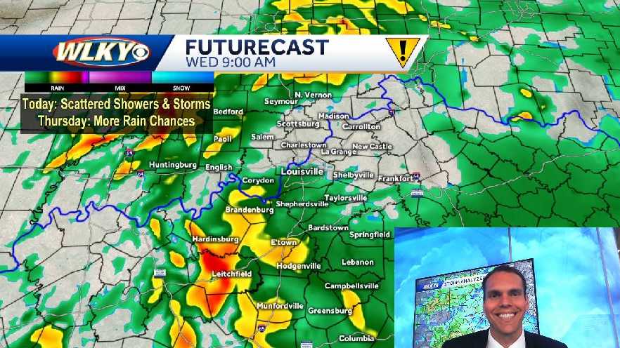 Showers and storms likely for today