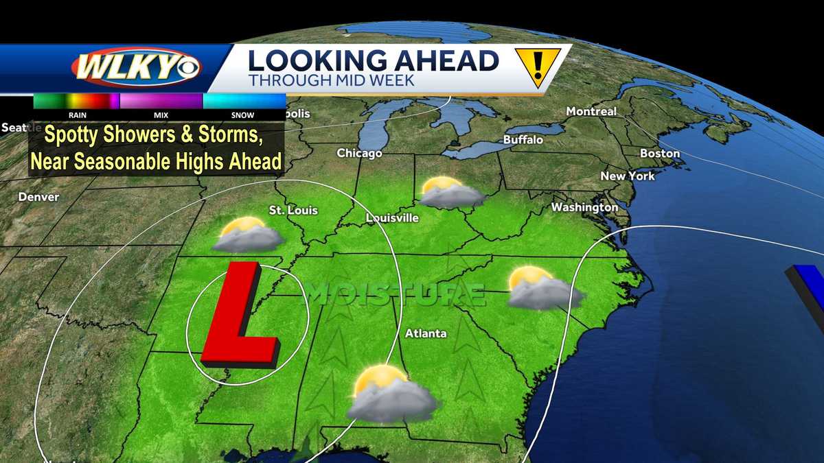 Daily rain chances ahead for the new work week