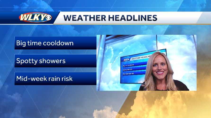 Cooler second half of the weekend