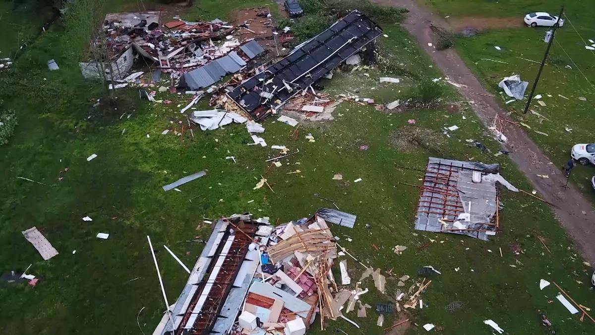 Widespread damage in Carbon Hill after Easter Sunday tornado