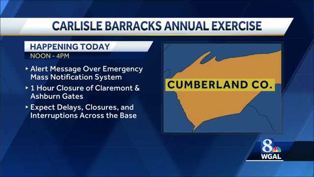 Carlisle Barracks to conduct annual emergency exercise - Vimarsana News