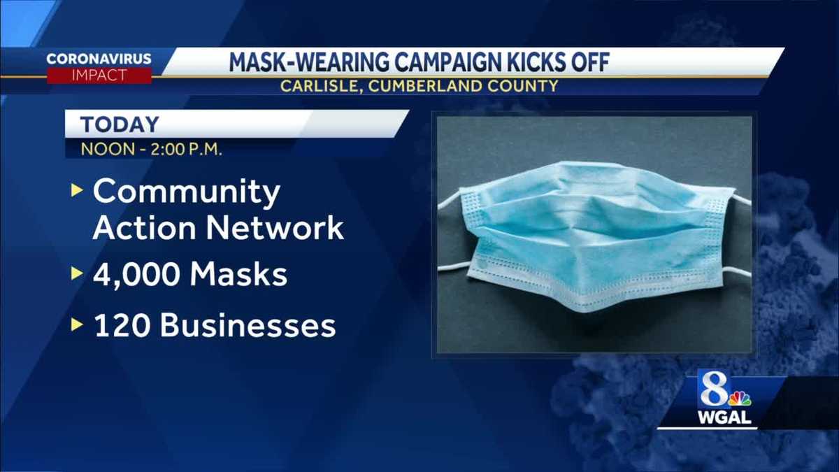 CARLISLE, Pa. mask-wearing campaign kicks off