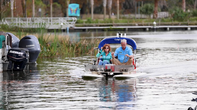 Mount Dora catamaran rides featured on adventure TV show