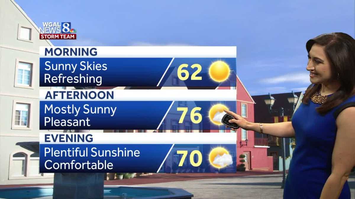 PA. WEATHER clear and cool today, but humidity returns later this week