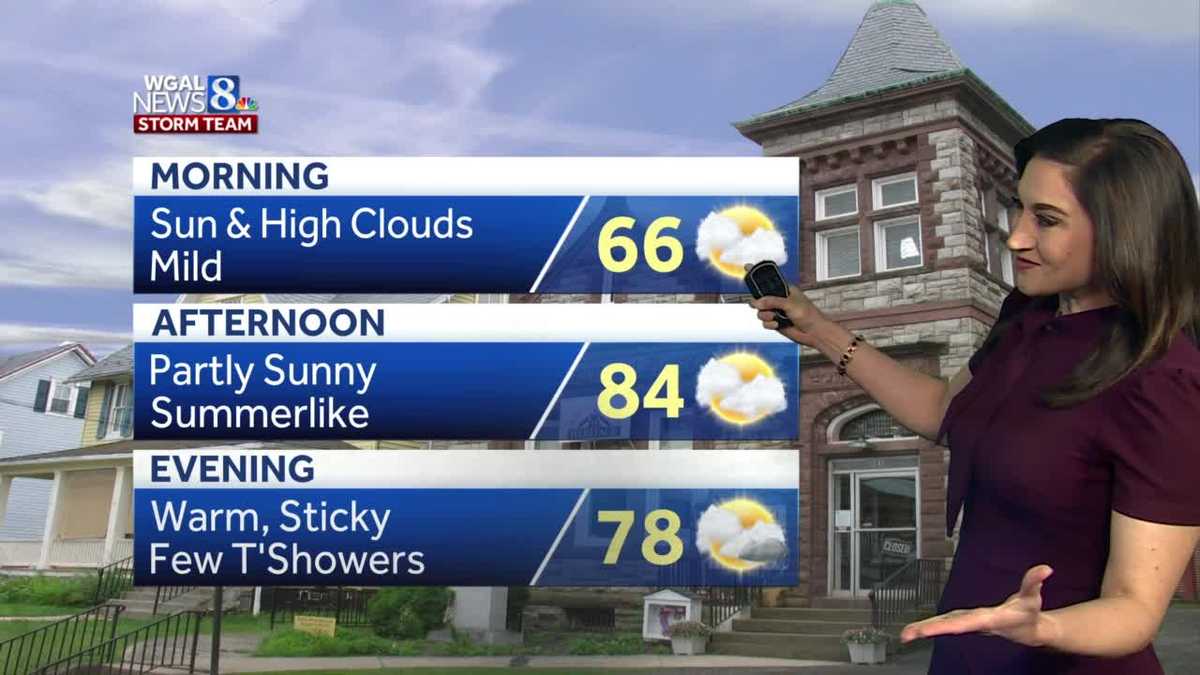 PA. WEATHER today will be the warmest of the year, so far