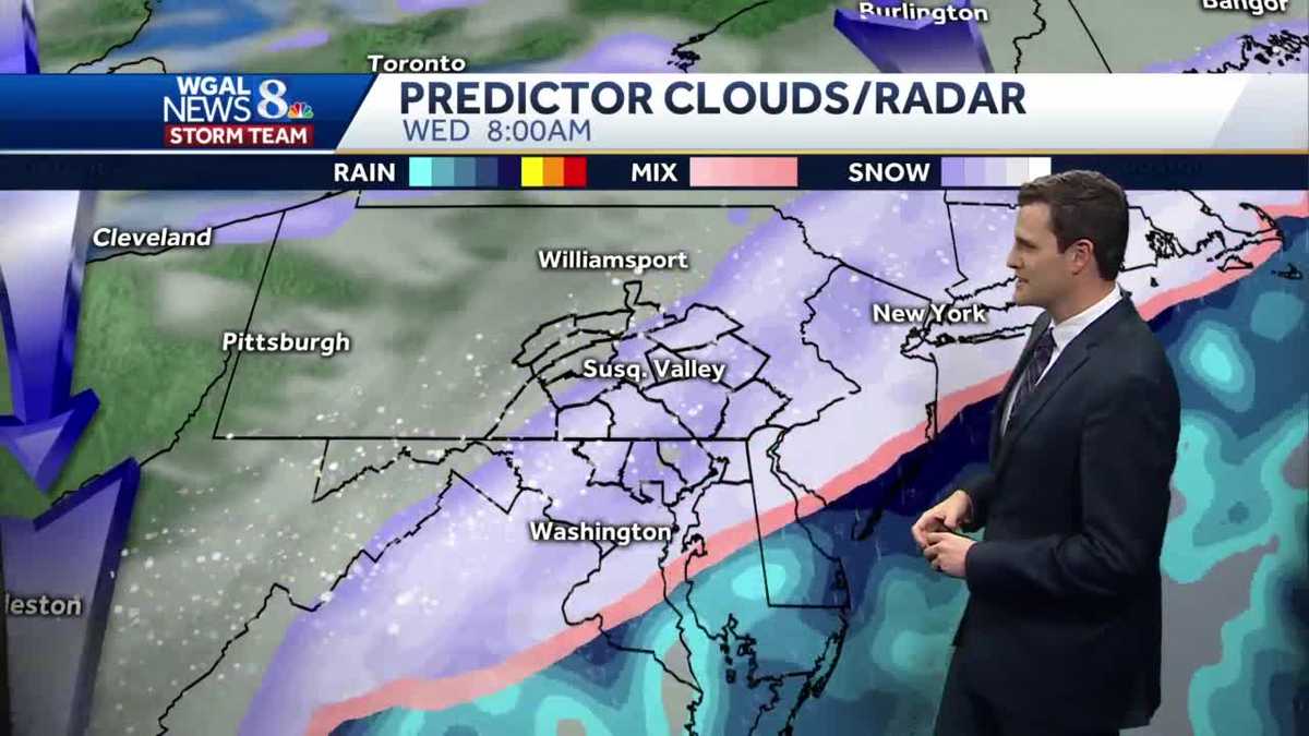 Central Pennsylvania forecast Rain, snow, raw weather all in the 7day