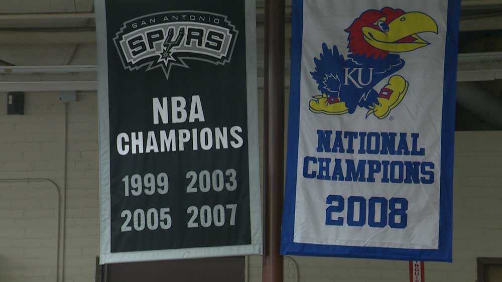 Sports championship banners across country Made in Mass