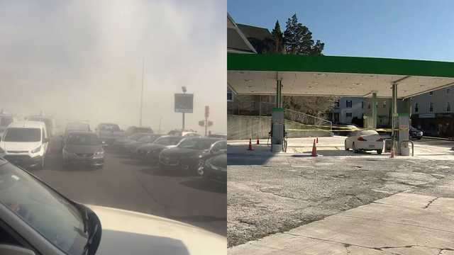 Cloud of powder forms after Malden gas station's fire suppression system goes off with no flames - Vimarsana News