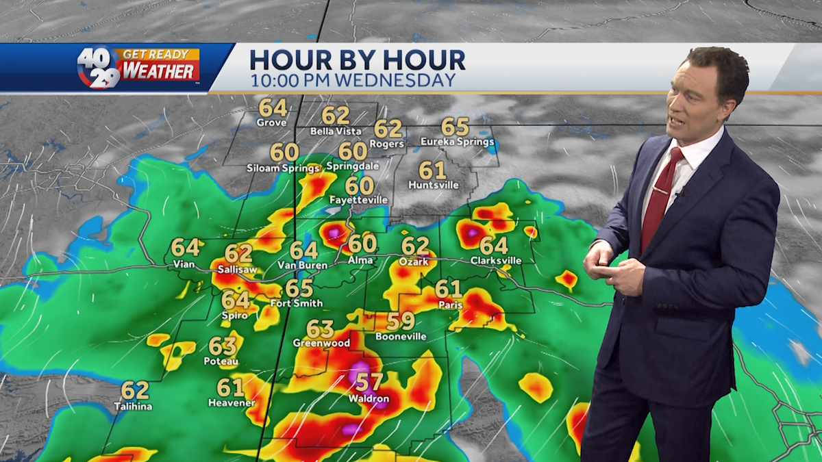 Stronger storms in part of NWA, River Valley on Wednesday