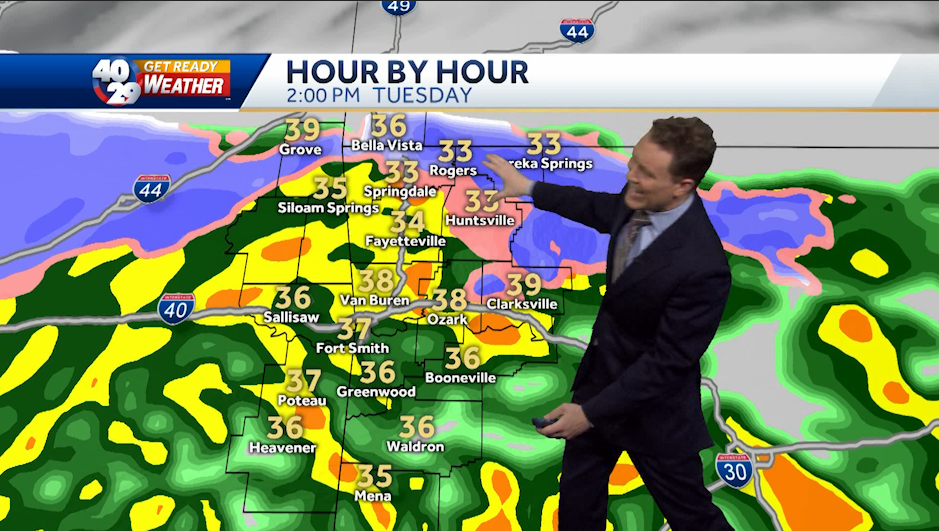 Rain & Wintery Mix Expected Tuesday