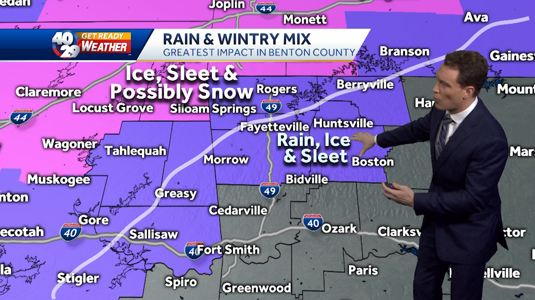 Tracking The Wintry Mix Coming