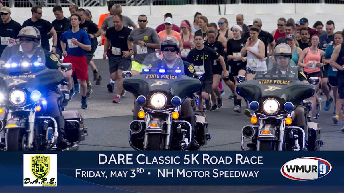 Join NH State Police for D.A.R.E. Classic 5K Road Race at NHMS