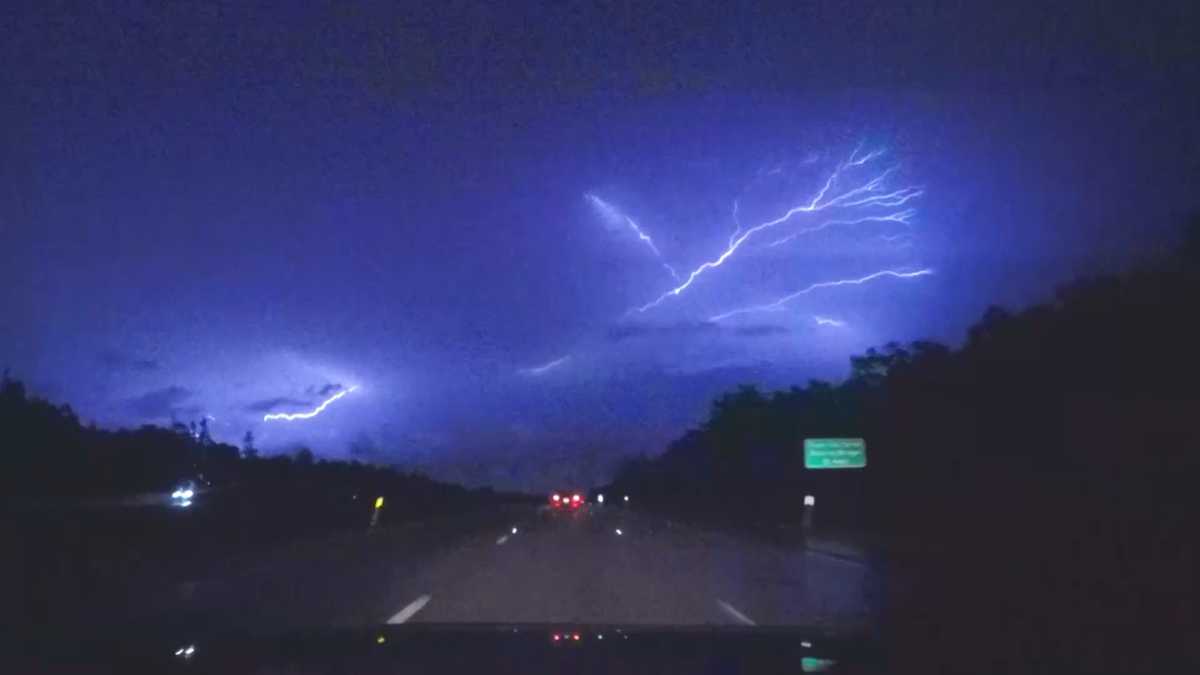 WOW: Vivid lightning slices through sky over Cape Cod