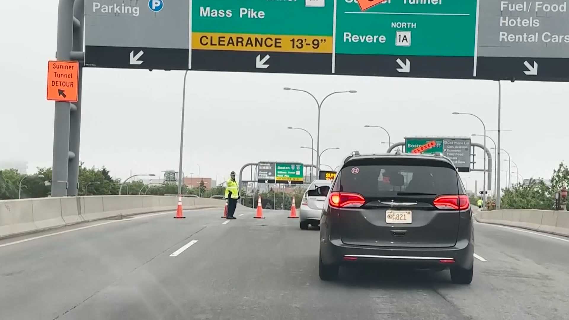 Sumner Tunnel Closure Forces Detour For Those Leaving Logan