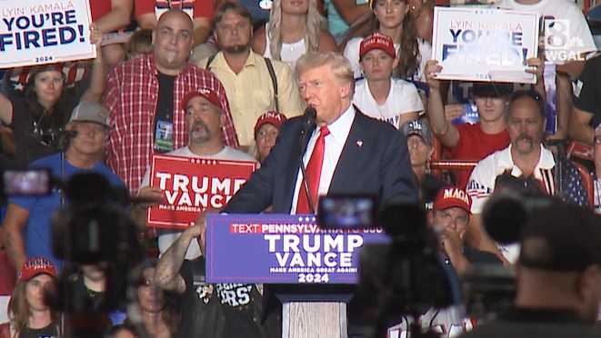 Former President Trump returns to Pennsylvania for rally