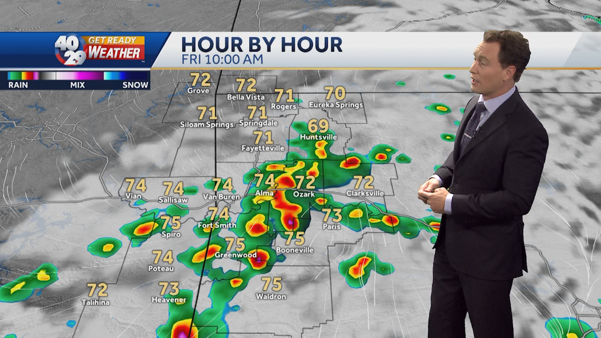 A few strong storms this evening, overnight in Arkansas