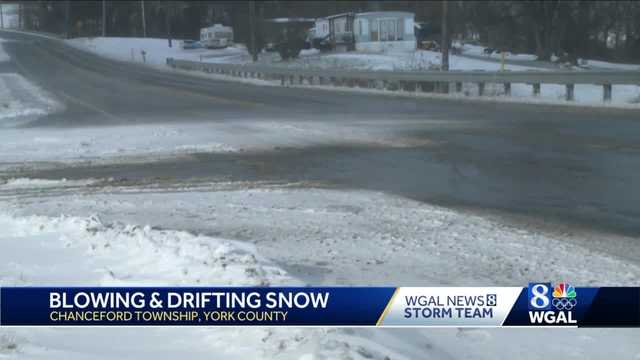 Blowing snow creates slick conditions in southern York County - Vimarsana News