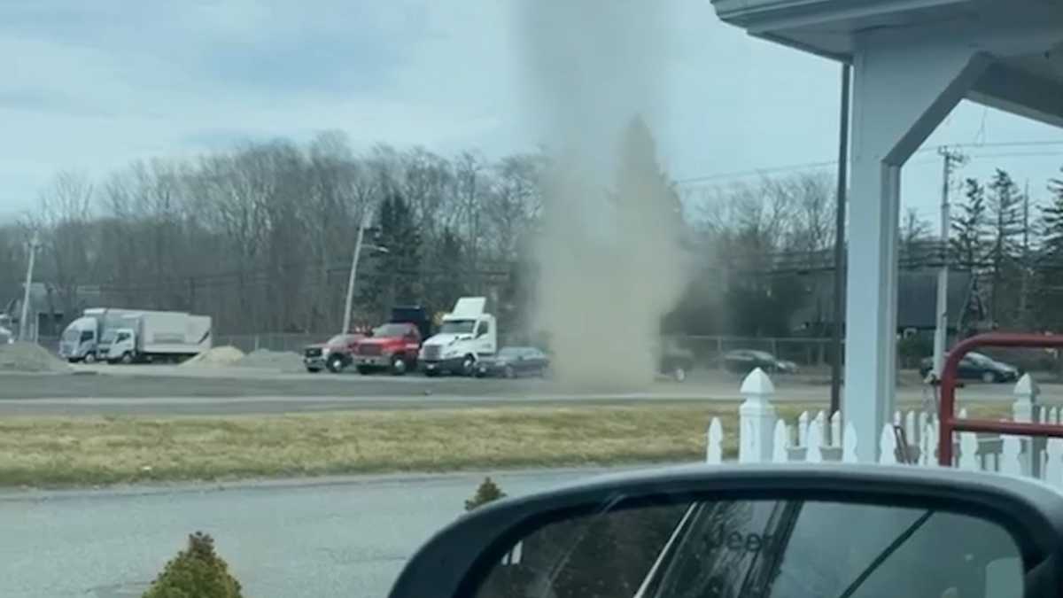 VIDEO: Dust devil captured on camera in Taunton, Mass.