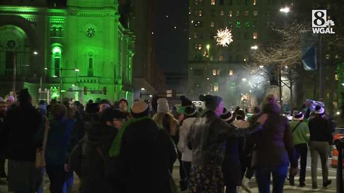 Eagles fans celebrate Super Bowl win on Broad Street in Philadelphia