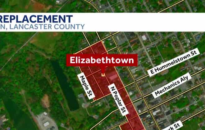 UGI crews are installing a new natural gas main pipe in Elizabethtown, Lancaster County.