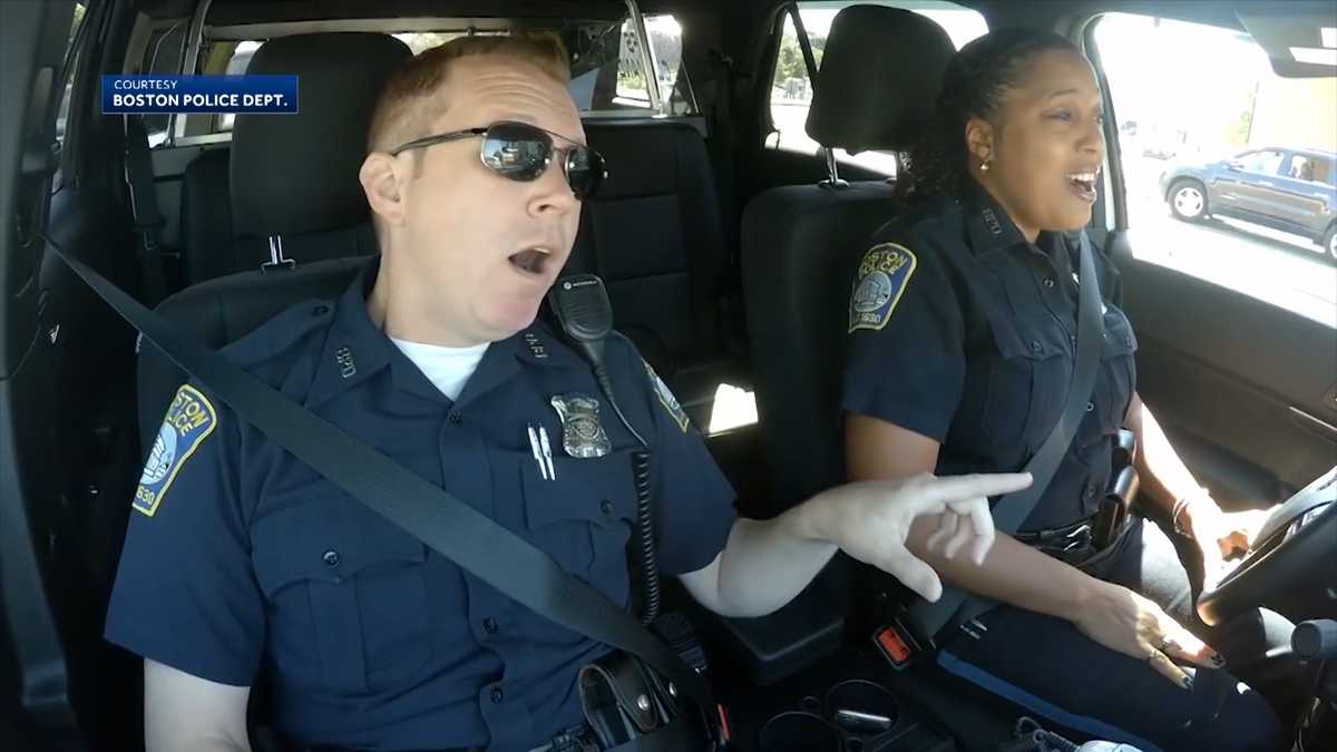 Turn up the volume! Amazing Boston PD patriotic tribute