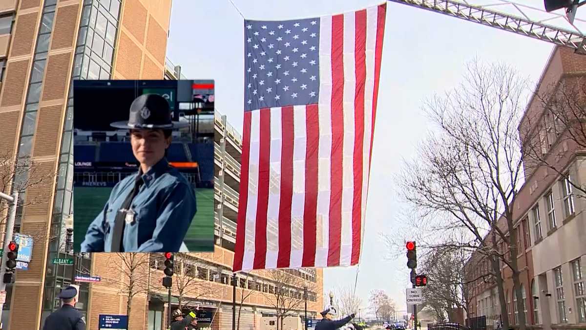 Hundreds pay tribute to fallen Massachusetts State Police trooper