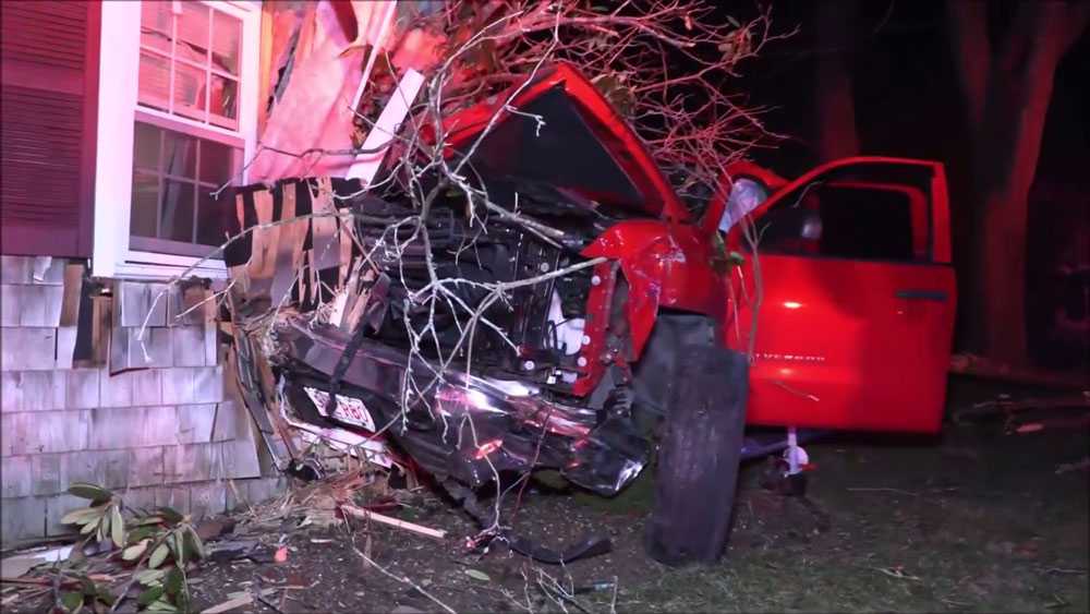 Driver charged with OUI, speeding after crashing into Falmouth home