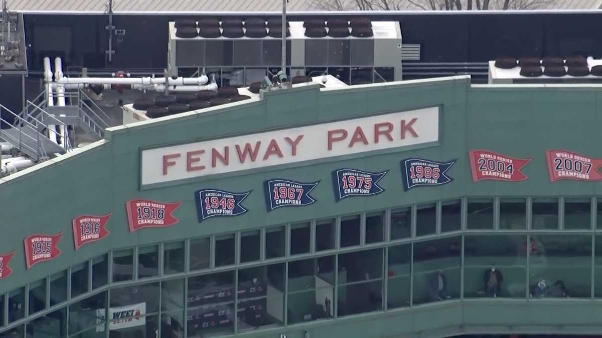 Fenway Boston Red Sox World Series Champions Years Banners Photo