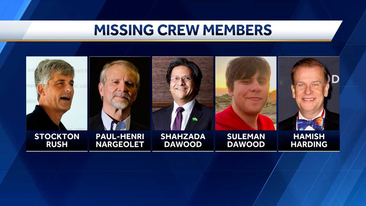 5 People Aboard Missing Sub On Titanic Expedition Identified 