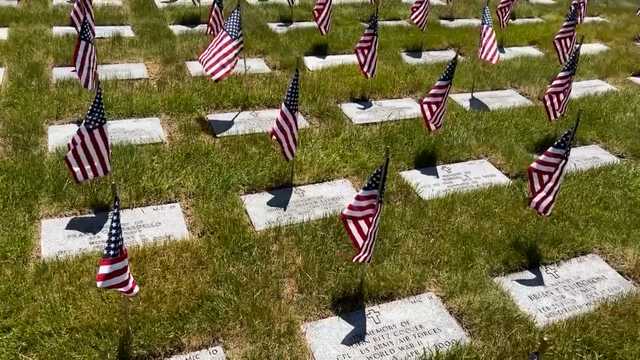 More than 77K flags placed at graves in Mass. National Cemetery - Vimarsana News