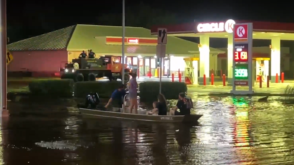 Residents In Punta Gorda Seek Safety Following Storm Surge From