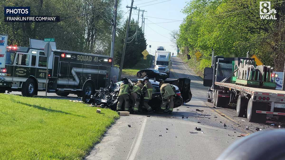One person killed in crash in Franklin County, Pa.