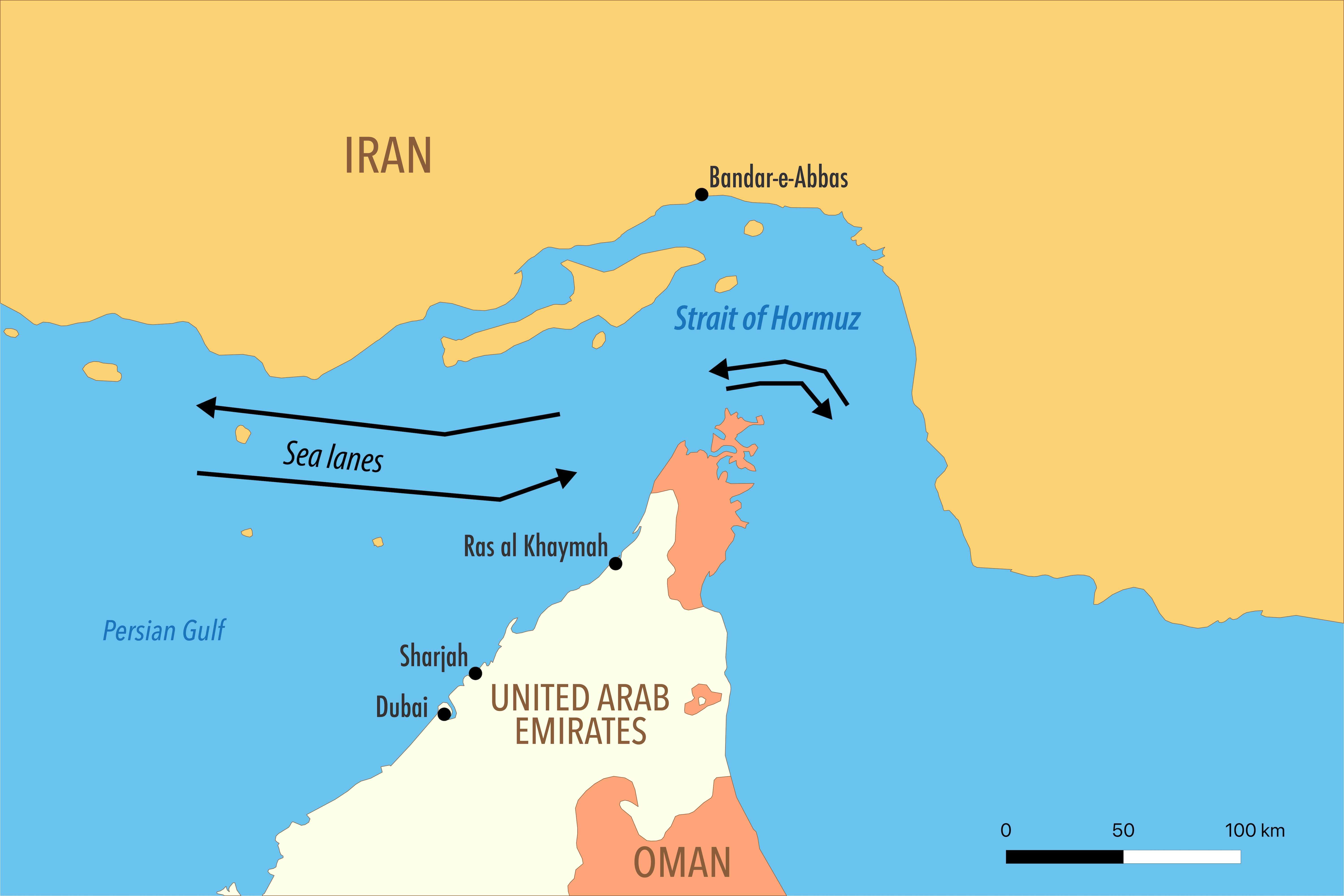 A ship ran aground in the Strait of Hormuz, Iranian state TV reports