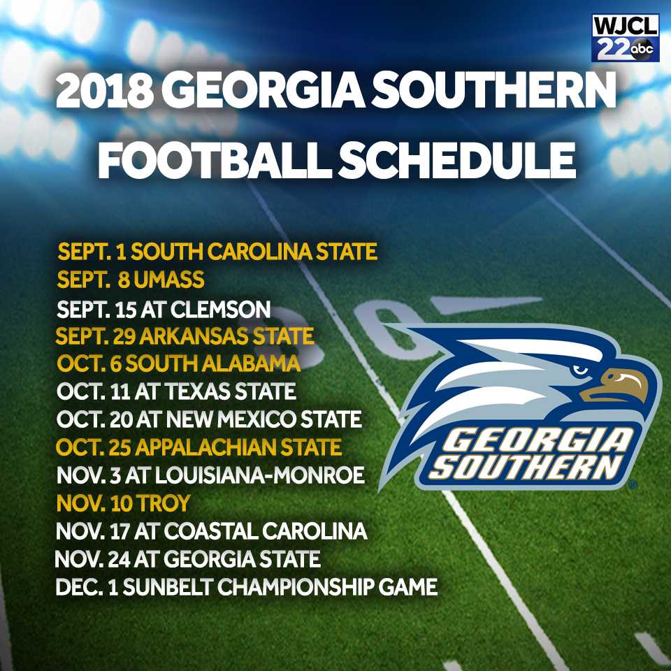 2018 Georgia Southern Football Schedule Released